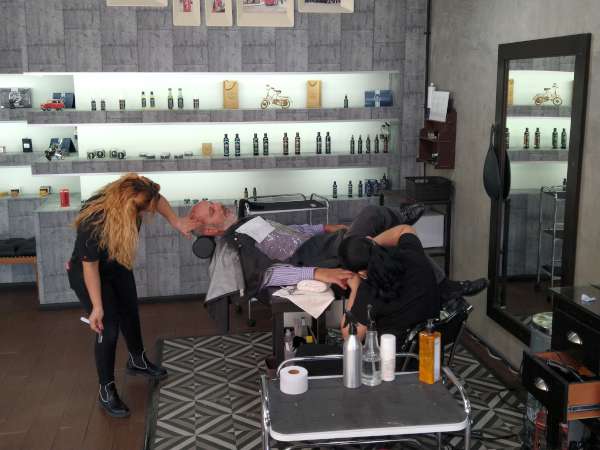 Spa de pies en The Barber's Spa